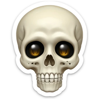 Squelette qui pleure sticker