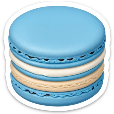 Blue macaroon sticker