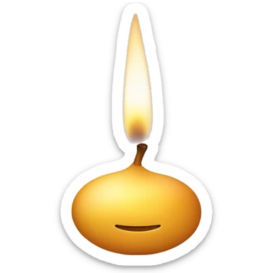 Une bougie avec écrit éclat parfumé  sticker