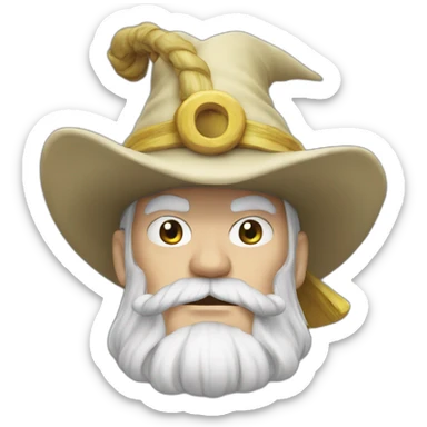 wizard whitebeard sticker