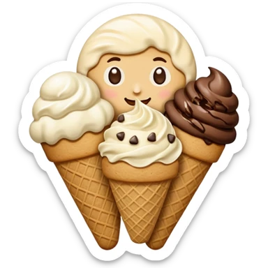 Cookies and ice cream sticker