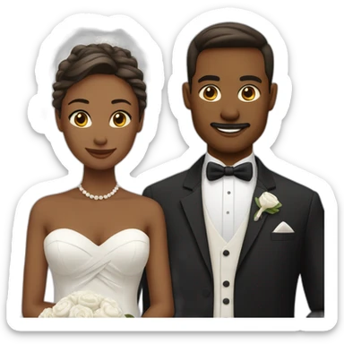 Mariage homme et femme sticker