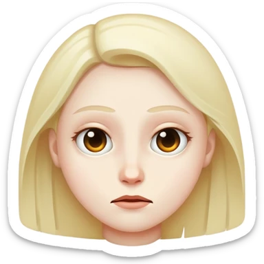 Cara de no me mires que no te quiero ver sticker