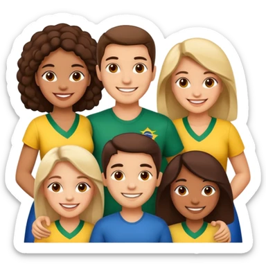 Brazilian families sticker