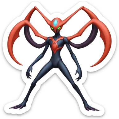 Deoxys-Darkrai-Yveltal-Lunala-Fakémon-hybrid-creature (full body)  sticker