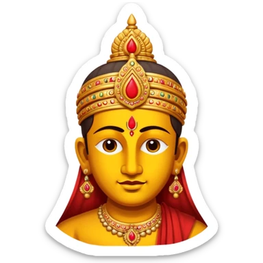 Lord Venkateswara tilak sticker