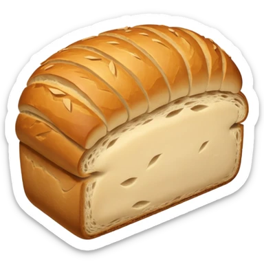 Sourdough loaf with three cuts on top sticker