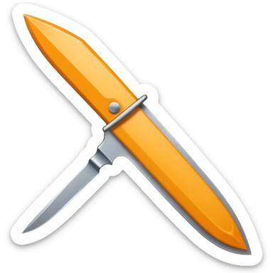 A flint knife chipped unevenly but shining at the edge.






 sticker