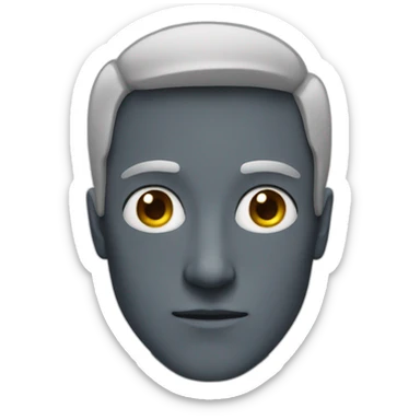 man with enormous eyes sticker