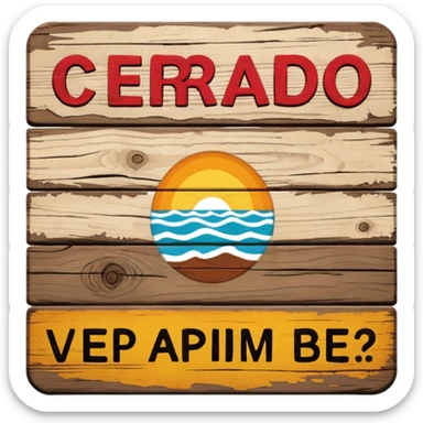 cartel de cerrado por vacaciones vuelva en septiembre  sticker