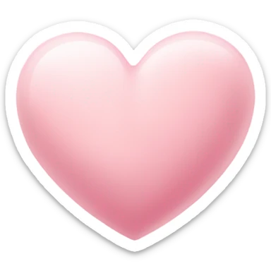 Light pink heart with matching stars floating around it sticker