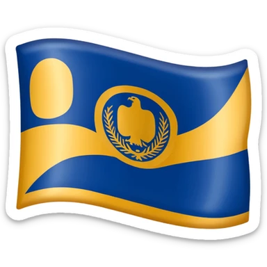 Oregon flag backside  sticker