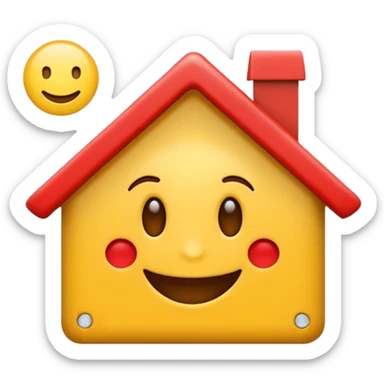 creame la tipica casita de emoji sticker