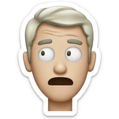 Guy that’s sick with a lot of mucus sticker