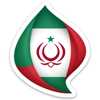 Iranian flag sticker