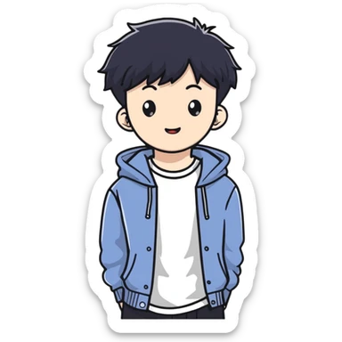 Bang Chan from Stray Kids, K-pop idol sticker