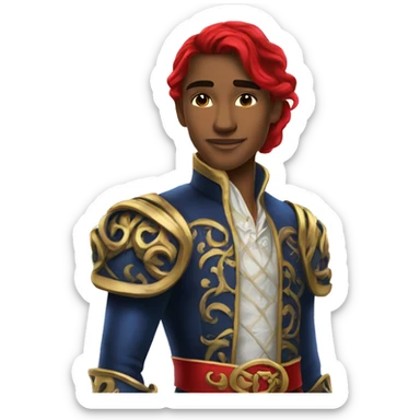 Princess red from descendants the rise of red sticker