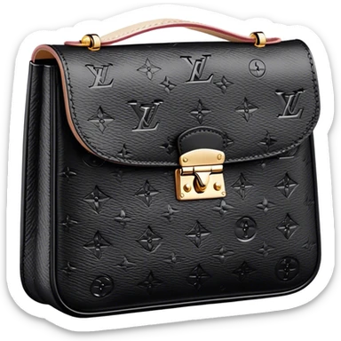 Black Louis Vuitton Felicia pochette sticker