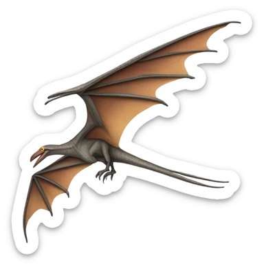 highly realistic pterodactyl sticker