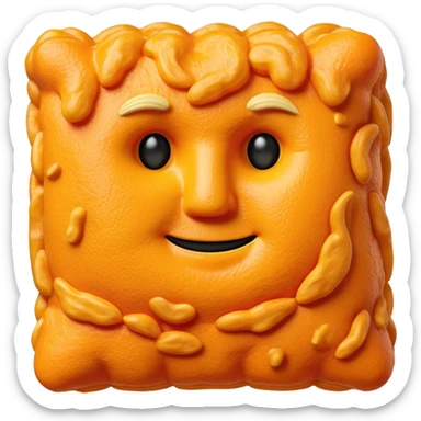 Donald trump in the form of a Cheeto sticker