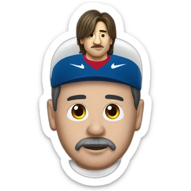 Pinochet wearing Lionel Messi's football shirt sticker