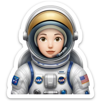 Cinematic Realistic mystery Astronaut visor down – A highly detailed depiction of an astronaut in a state-of-the-art space suit, floating weightlessly in the vast expanse of space. The reflective visor hides the face so we only see the reflection, while intricate suit details and soft lighting create an immersive sense of realism. sticker