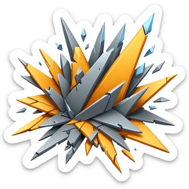 Exploded Debris sticker
