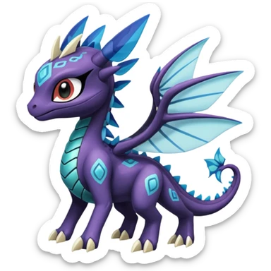 Meloetta-Dialga-Spyro-Toothless-Stitch-Pokémon-Fakémon-creature-hybrid sticker