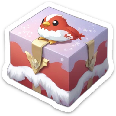 Pokemon Delibird Badge Winter Slowflake GiftBox 2023 sticker