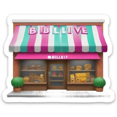Shop called "Billeive" sticker