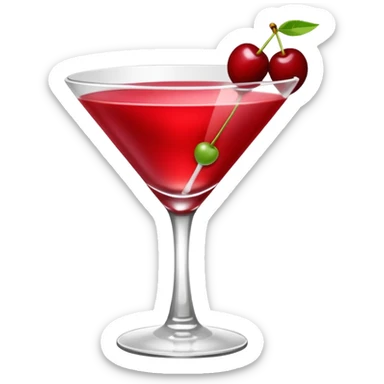 cherry martini sour sticker