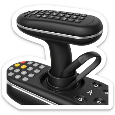 An airbus A380 sidestick in the cockpit sticker