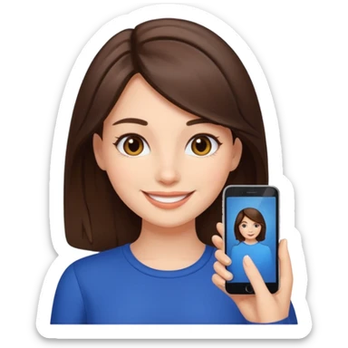 GIRL INFLUENCER BRUNETTE sticker