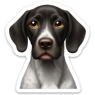 Solid black GSP  sticker