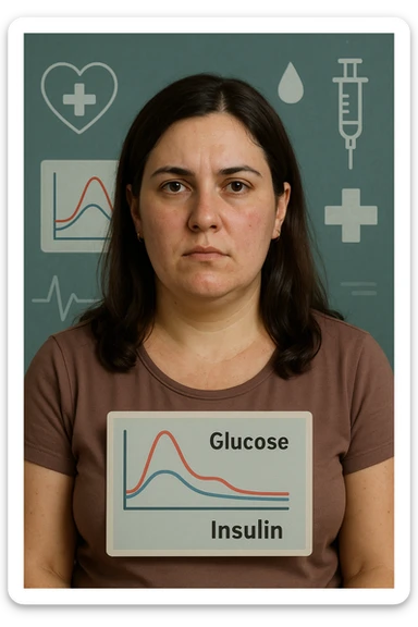 donna con insulino resistenza e molto specifica in italiano sticker