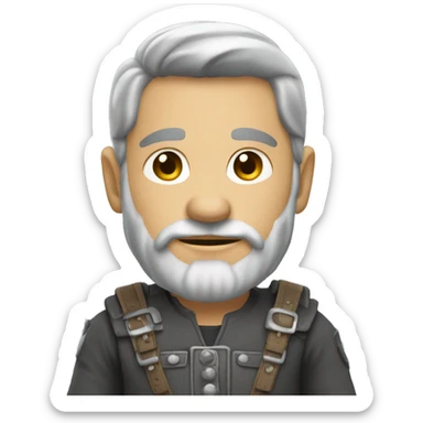 Ridder grijs pak sticker