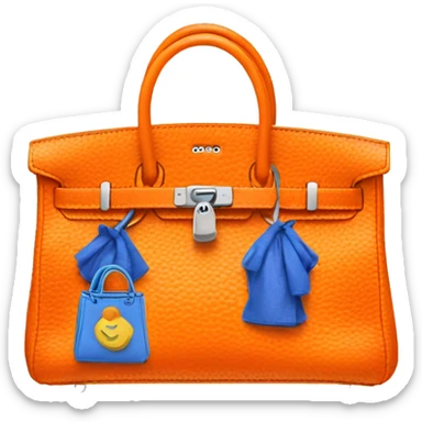 Birkin bag orange sticker
