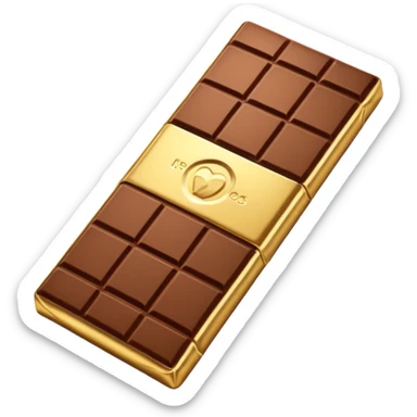 Chocolate bar emoji sticker