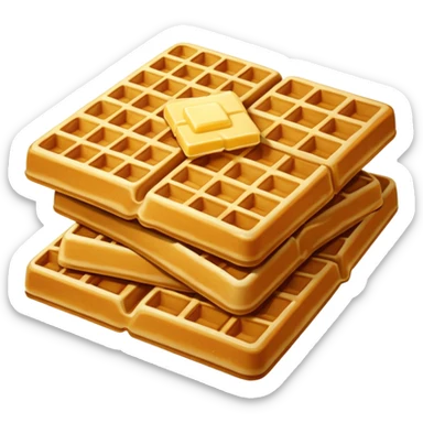 Waffles sticker