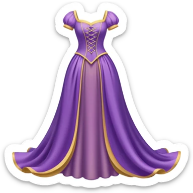 Rapunzel’s dress sticker