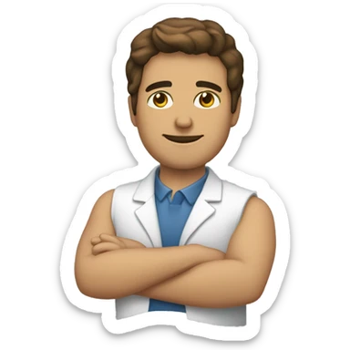 Hombre prótesis rodilla  sticker