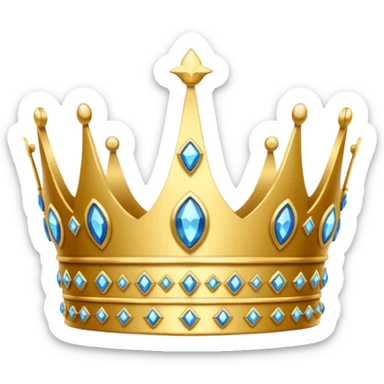 Queen Tiara crown sticker