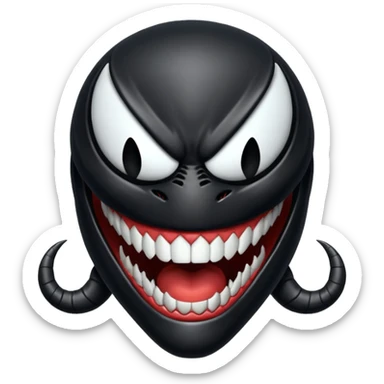 Venom face from a gba game and Remove the teeth sticker