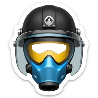 riot helmet sticker