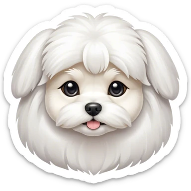cute maltese  sticker