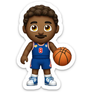 Jugador de basket camiseta MARIO sticker
