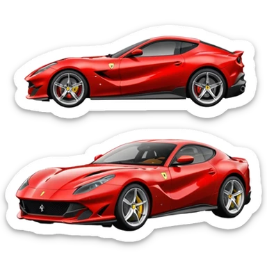 Ferrari 812 Superfast best view  sticker