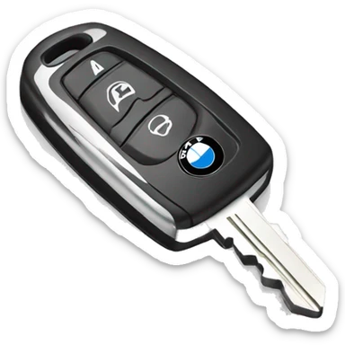 bmw car key sticker