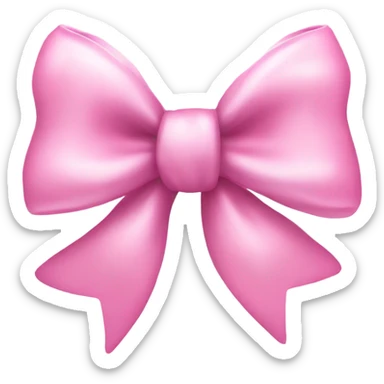 Sparkle baby pink bow sticker