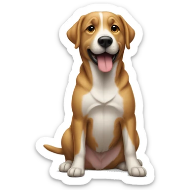 Un perrito esperando un Men’s  sticker